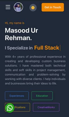 Professional Portfolio OR Custom Business Websites with Live Hosting