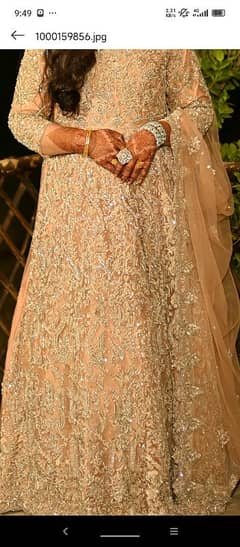 Bridal Maxi Dress in Peach