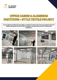 Aluminium Window/ Glass door | Office Partiton/12mm/Shower cabin