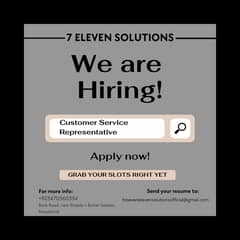 Customer Services Representative for 7 Eleven Solutions
