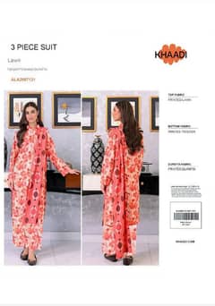 KHAADI DIGITAL PRINTED LAWN  COLLECTION 2025.