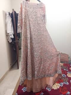 maxi net fabric color peach new condition  1 time by tariq 3