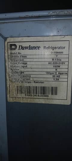 dawlence refrigerator  large new model