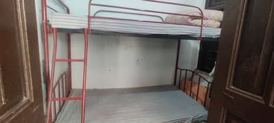 IRON BUNKER BED WITH NEW DIAMOND SUPREME MATTRESSES