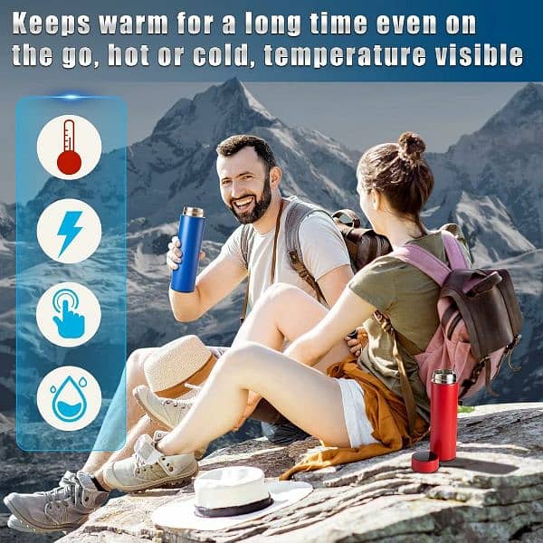 LED Temperature Display Vacuum Flask 10