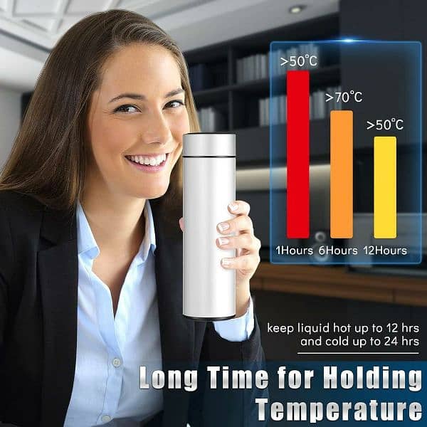 LED Temperature Display Vacuum Flask 13