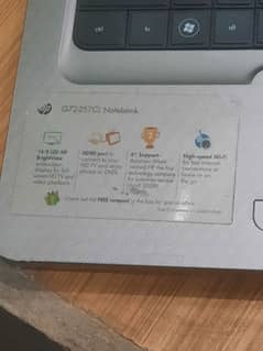 hp notebook G72 4gb & 320 hard