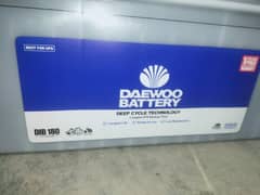 Daewoo 180 battery 145 ah 100% ok 1 month check warrnty