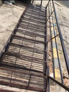 iron stair 14 feet and 2.6 feet