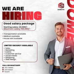 Sales, Marketing, Customer Service, Social Media & Web Designing