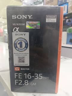 Sony 16-35mm F-2.8 GM Brand New