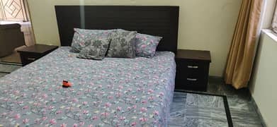 Bed with side tables for sale