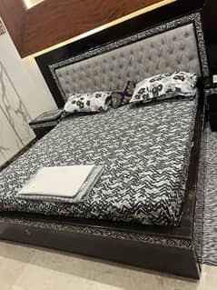 King size bed, sides tables and dressing for sale