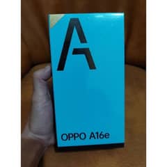 oppo A16e 4/64 complete box urgent sale