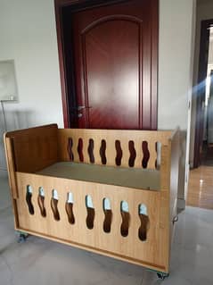 Wooden Babycot with mattress