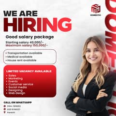 Sales, Marketing, Customer Service, Social Media & Web Designing