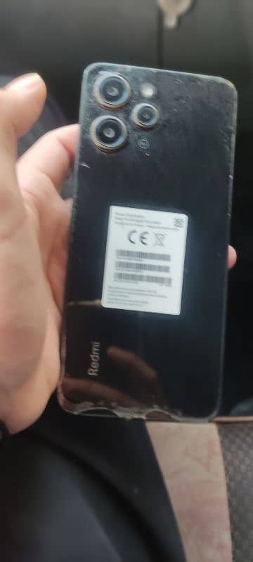 redmi 12 in good condition with box onli 3 month used 0