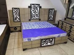 Double bed,King size bed, Dressing table,Bed set,Wooden bed,Furniture