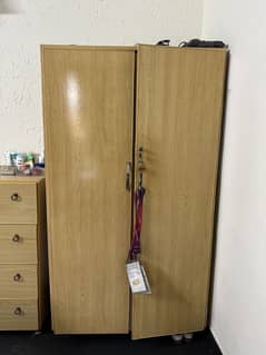 Wooden Cupboard and chester