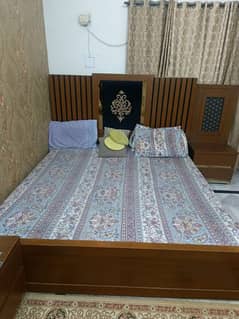 King Size Bed Set with dressing and side tables