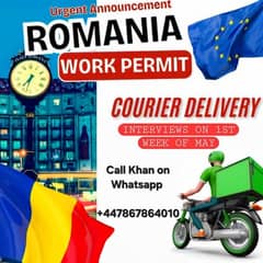Romania work permit delivery driver