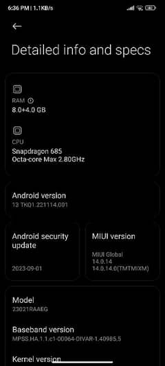 Redmi Not12 Ram 8+8=16gb memory 128 Gb only mobile hai