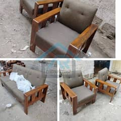 SOFA SET SOFA CHAIRS WOODEN SOFA L. SHAPE SOFA