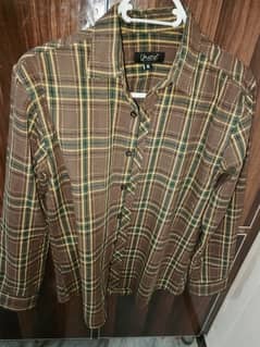 Unze London Full Sleeves Checkered Shirt