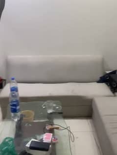 L shaped Sofa With Center table