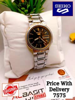 Seiko 5 CITIZENS ORIENT AUTOMATIC MEN WRIST WATCH 03161737353