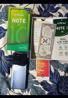 Infinix Note 10 Pro with original IMEI match box . . 10 by 10 condition