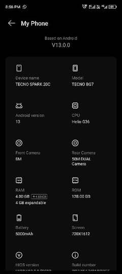 TECNO SPARK 20C
