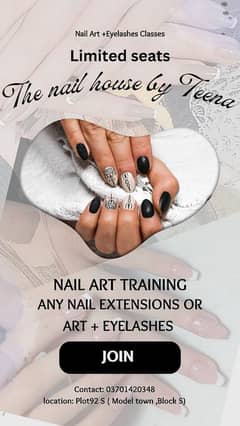 Nail art+ Eyelashes training for girls