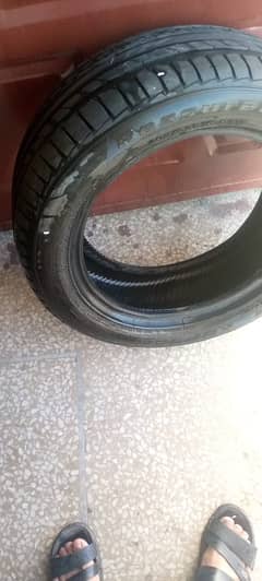 Single piece 2 day used brand new tyre
