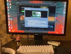 Gaming PC with 24 inch LCD Mouse keyboard