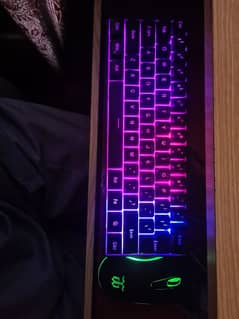 Gaming RGB Keyboard +mouse With multi colours