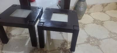 two  tea table  brown colour