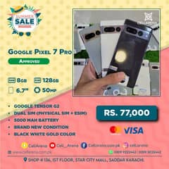 Google Pixel 7 Pro 128GB Dual Sim Approved CellArena