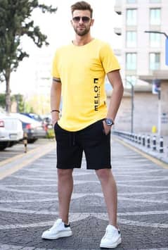 Men's Printed T-shirt & Shorts Tracksuit