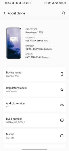 One Plus 7Pro 8/256