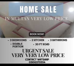 House for sale in multan very low price urgent sale please contact us