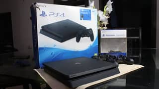 PS4 Slim 500GB with 2 dualshock controllers | Including Top Games