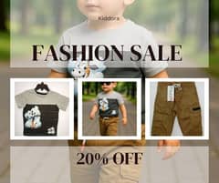 Kids cotton t-shirt & Cargo pants