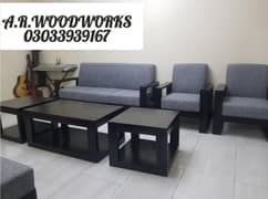 SOFA SET OFFICE SOFA WOODEN SOFA SET