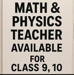 Male Math Science Teacher is available