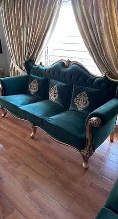 7 Seater king size sofa set with Dewan complete drawing room seal arge
