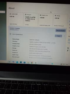 HP Elite Book Genration 7Th Core i5 8 GB Ram 256 GB Hard
