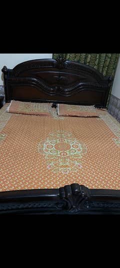 wooden bed