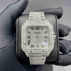CARTIER SANTOS ICED OUT