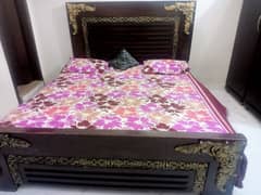bed side tables and sofa set and almari and dressing table